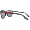 Picture of PRADA LINEA ROSSA Polarized Dark Grey Mirror Square Men's Sunglasses