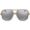 Picture of GUCCI Silver Pilot Men's Sunglasses