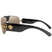 Picture of VERSACE Light Brown Mirror Gold Square Men's Sunglasses