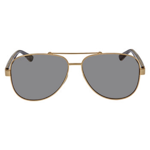 Picture of GUCCI Grey Pilot Men's Sunglasses