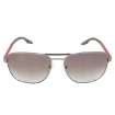 Picture of PRADA LINEA ROSSA Gradient Gray Mirrored Silver Pilot Men's Sunglasses