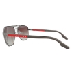 Picture of PRADA LINEA ROSSA Gradient Gray Mirrored Silver Pilot Men's Sunglasses