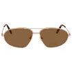 Picture of TOM FORD Brown Pilot Men's Sunglasses