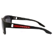 Picture of PRADA LINEA ROSSA Dark Grey Hydrophobic Rectangular Men's Sunglasses