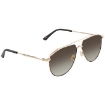 Picture of JIMMY CHOO Gradient Brown Mirror Pilot Men's Sunglasses