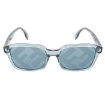 Picture of FENDI Blue Mirror Logo Rectangular Men's Sunglasses