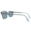 Picture of FENDI Blue Mirror Logo Rectangular Men's Sunglasses