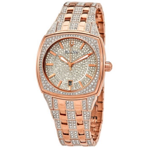 Picture of BULOVA Quartz Crystal Pave Dial Men's Watch