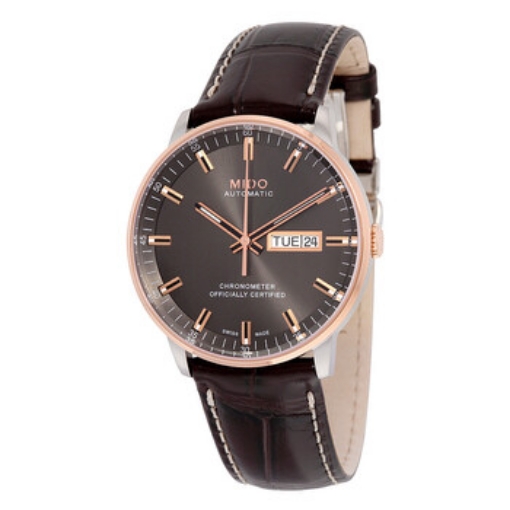 Picture of MIDO Commander II Grey Dial Maroon Leather Men's Watch