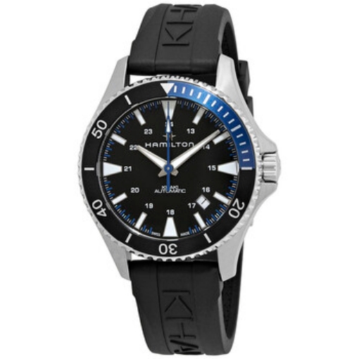 Picture of HAMILTON Khaki Navy Scuba Automatic Black Dial Batman Bezel Men's Watch