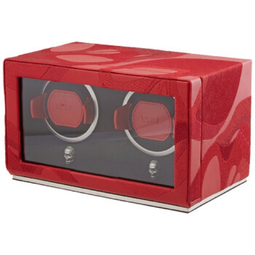 Picture of WOLF Memento Mori Double Cub Watch Winder - Red