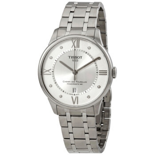 Picture of TISSOT Chemin des Tourelles Automatic Diamond Silver Dial Men's Watch