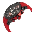 Picture of ARBUTUS Wall Street Black Dial Red Silicone Men's Watch
