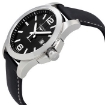 Picture of LONGINES Conquest Black Dial Black Leather Men's 43mm Watch