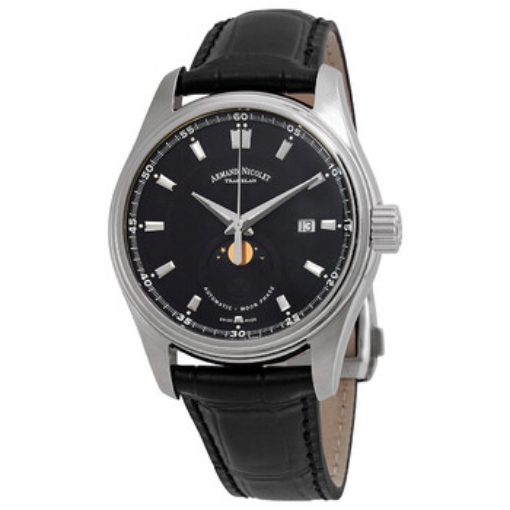 Picture of ARMAND NICOLET MH2 Moonphase Automatic Black Dial Men's Watch