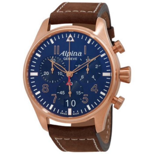 Picture of ALPINA Startimer Pilot Chronograph Quartz Blue Dial Men's Watch