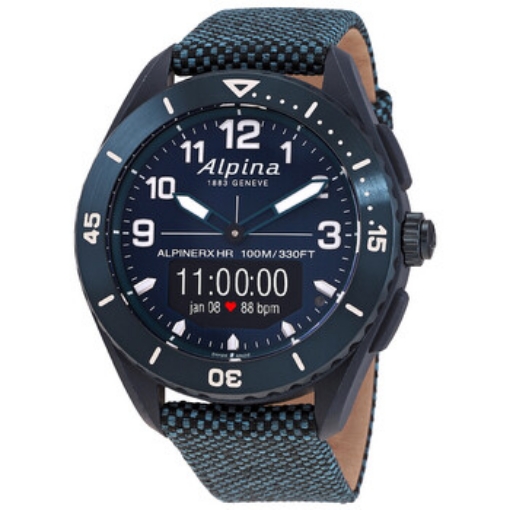 Picture of ALPINA AlpinerX Chronograph Quartz Analog-Digital Black Dial Men's Smart Watch