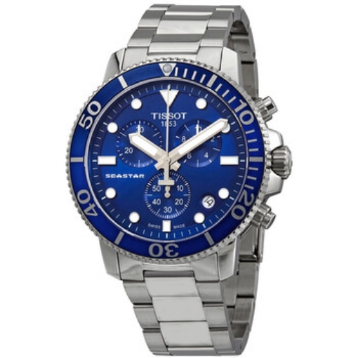 Picture of TISSOT Seastar 1000 Blue Dial Men's Chronograph Watch T1204171104100