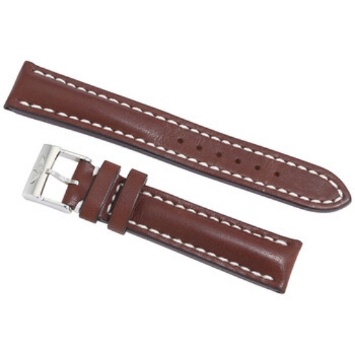 Picture of BREITLING Brown Leather Strap Stainless Steel Tang Buckle 18-16mm