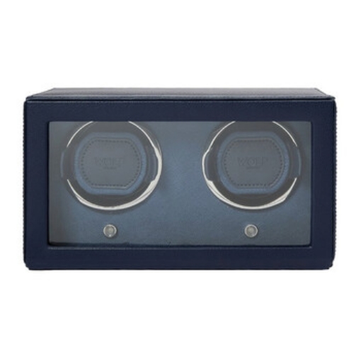 Picture of WOLF Cub Double Watch Winder with Cover - Navy