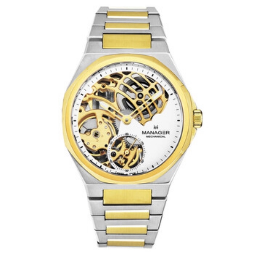 Picture of MANAGER Revolution Hand Wind White Dial Men's Watch