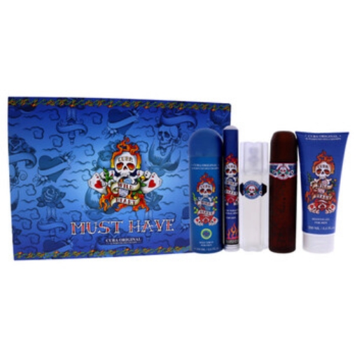 Picture of CUBA Wild Heart by for Men - 5 Pc Gift Set 3.3oz EDT Spray, 1.7oz EDT Spray, 3.3oz After Shave, 6.6oz Showe Gel, 6.6oz Body Spray