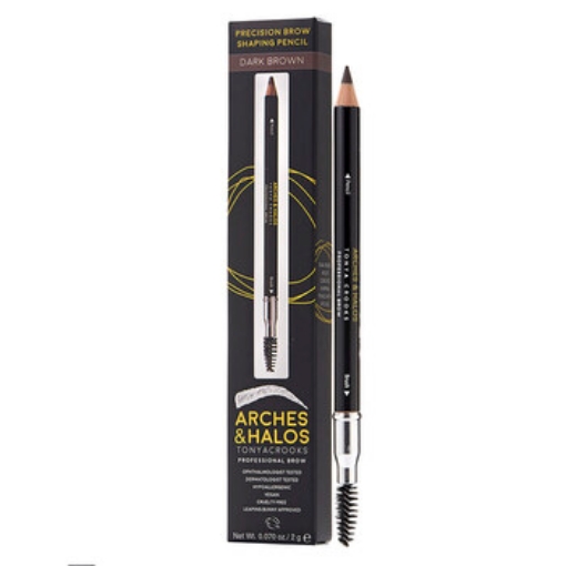 Picture of ARCHES & HALOS Ladies Precision Brow Shaping Pencil 0.07 oz Dark Brown Makeup