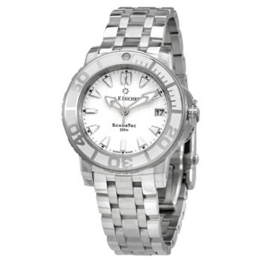 Picture of CARL F. BUCHERER Patravi Scubatec Automatic White Dial Ladies Watch