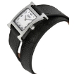 Picture of HERMES H Hour White Dial Black Leather Ladies Watch