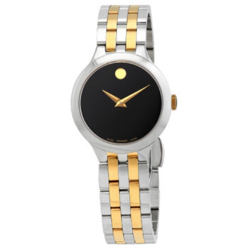 Picture of MOVADO Veturi Quartz Black Museum Dial Two-tone Ladies Watch