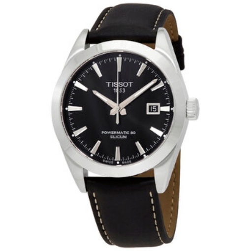 Picture of TISSOT Gentleman Powermatic 80 Silicium Automatic Black Dial Watch