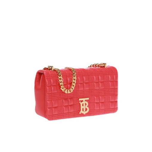 Picture of BURBERRY Bright Red Small Lola Quilted Shoulder Bag