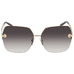 Picture of DOLCE & GABBANA Gray Gradient Square Ladies Sunglasses