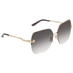 Picture of DOLCE & GABBANA Gray Gradient Square Ladies Sunglasses