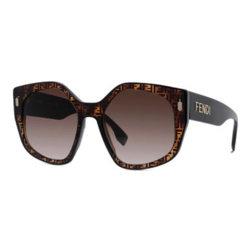 Picture of FENDI Brown Gradient Irregular Ladies Sunglasses