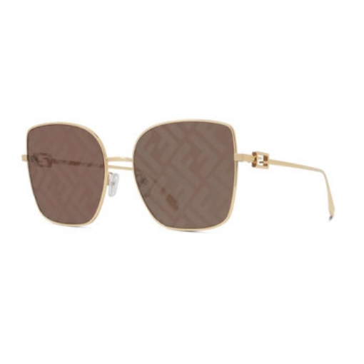 Picture of FENDI Brown Logo Butterfly Ladies Sunglasses