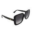 Picture of GUCCI Grey Gradient Square Ladies Sunglasses