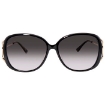 Picture of GUCCI Grey Gradient Oval Ladies Sunglasses GG0649SK-001 58