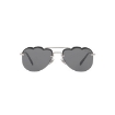 Picture of MIU MIU Dark Grey Flash Silver Geometric Ladies Sunglasses