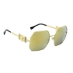 Picture of VERSACE Brown Mirror Gold Irregular Ladies Sunglasses