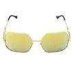 Picture of VERSACE Brown Mirror Gold Irregular Ladies Sunglasses