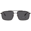 Picture of BURBERRY Dark Grey Pilot Men's Sunglasses