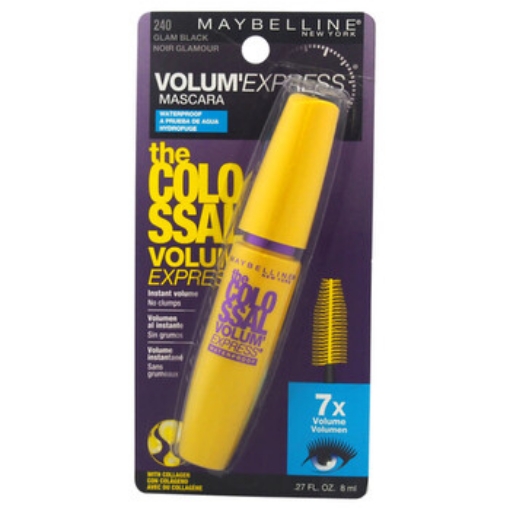 Picture of MAYBELLINE The Colossal Volum Express Waterproof Mascara - # 240 Glam Black by for Women - 0.27 oz Mascara