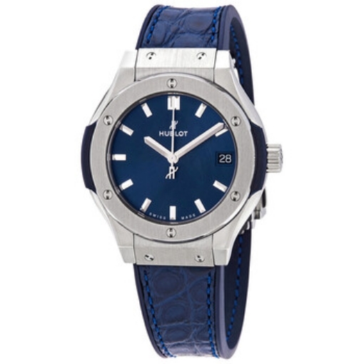 Picture of HUBLOT Classic Fusion Blue Dial Blue Leather Ladies Watch