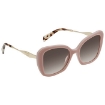 Picture of PRADA Clear Gradient Brown Butterfly Ladies Sunglasses