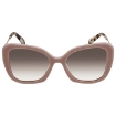 Picture of PRADA Clear Gradient Brown Butterfly Ladies Sunglasses