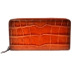 Picture of COACH Accordion Crocodile-embossed Leather Wallet