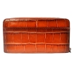 Picture of COACH Accordion Crocodile-embossed Leather Wallet