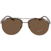 Picture of PRADA LINEA ROSSA Polarized Brown Pilot Men's Sunglasses