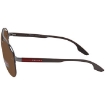 Picture of PRADA LINEA ROSSA Polarized Brown Pilot Men's Sunglasses